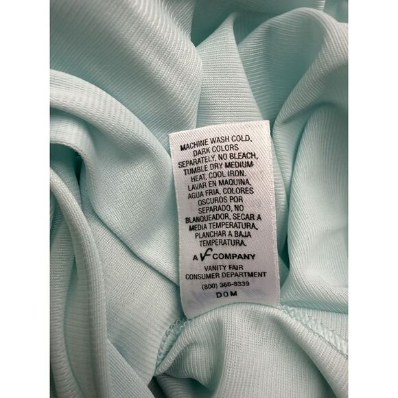 Vintage Nightgown Vanity Fair Baby Blue Button Up Made in USA. Sz M - Picture 9 of 10
